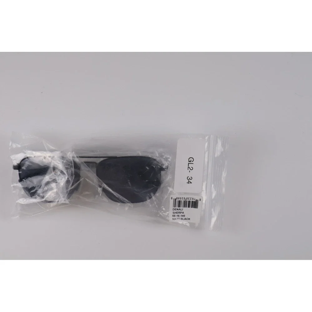 Denali Mens Sunglasses Sherpa Matt Black Solid 58-16-140 NWT